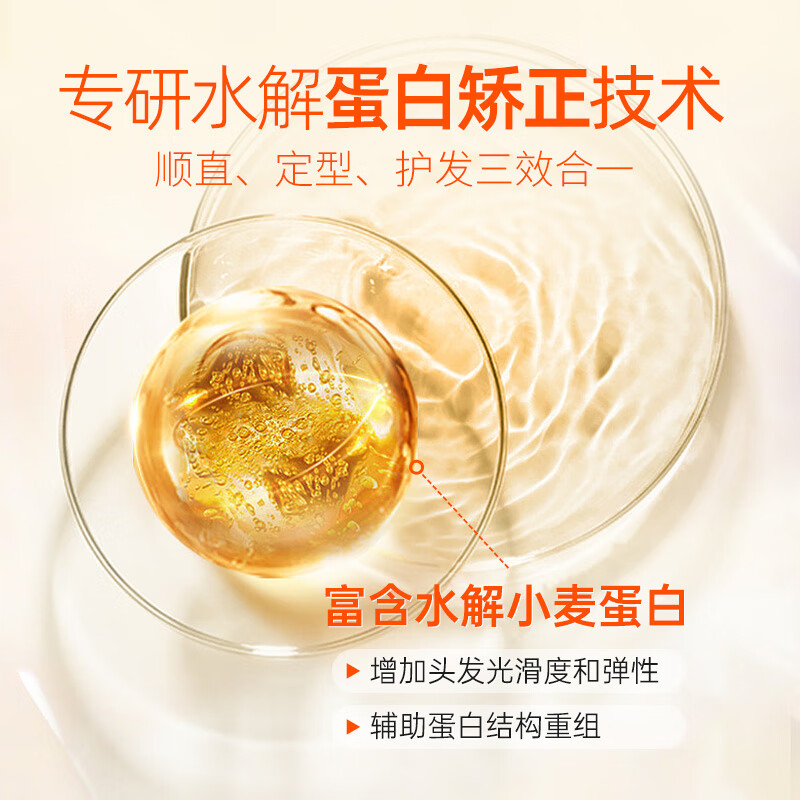 施华蔻(Schwarzkopf)直发膏蛋白矫正免夹免拉自然卷离子烫定型膏软化剂柔顺药水官方 直发膏1号+专属发膜1000mL