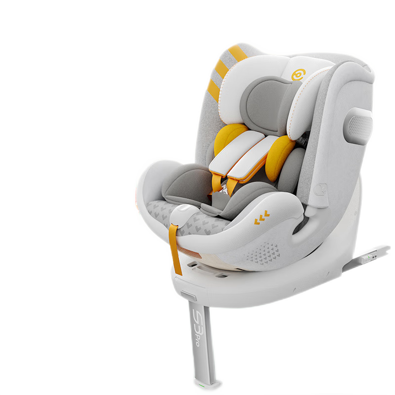 elittle 逸乐途 elittile逸乐途儿童安全座椅0-4-7岁汽车用360旋转婴儿车载坐椅小巨蛋pro