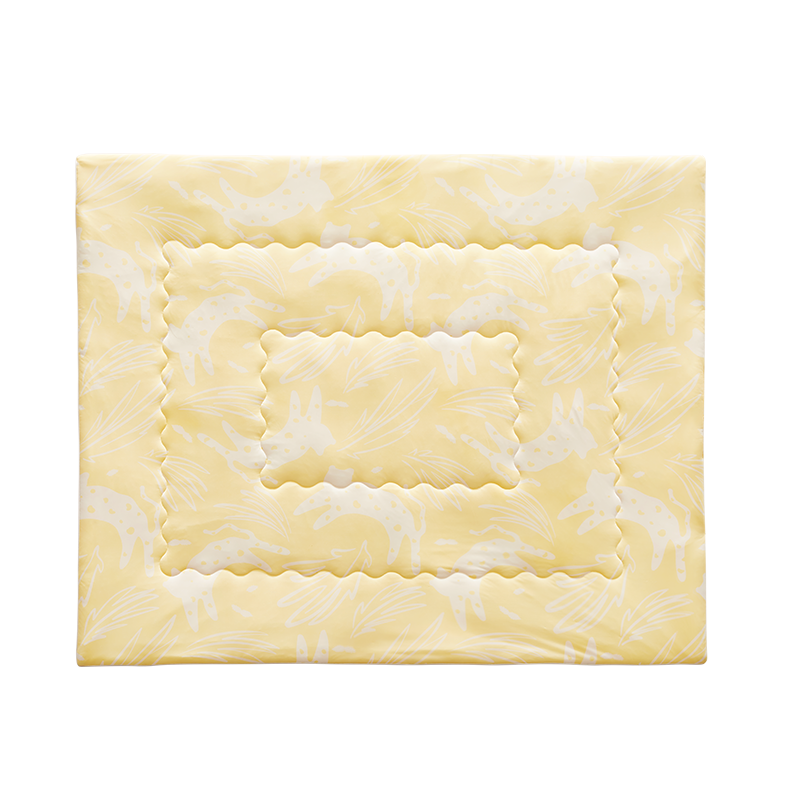 babycare婴儿幼儿园被子宝宝新生儿盖被夏凉感被儿童抗菌透气双面 金瓜黄-120*150CM