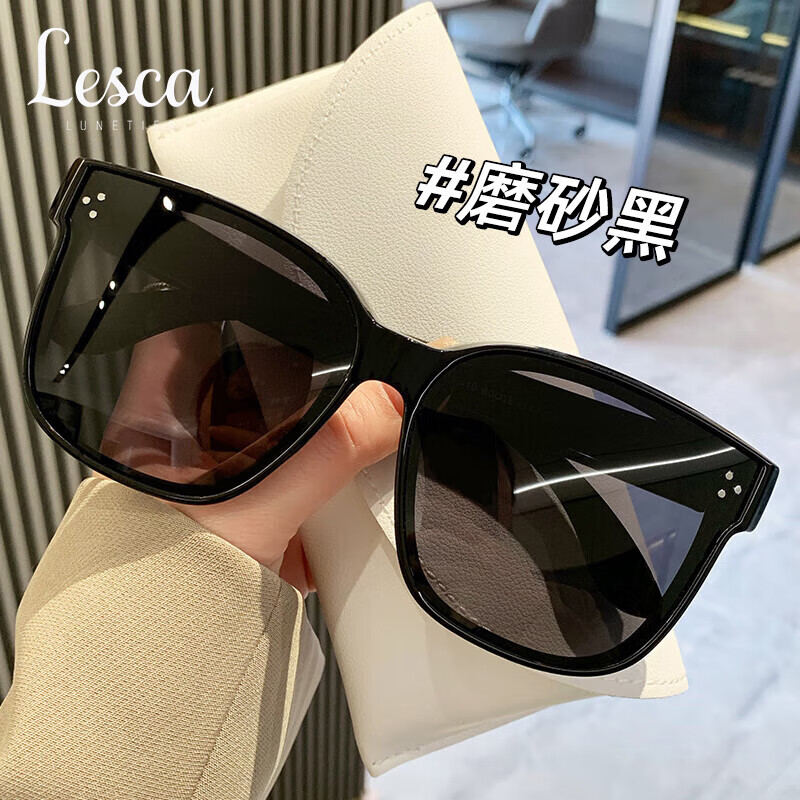 LESCA LUNETIER套镜墨镜近视专用太阳眼镜夹片偏光防紫外线男女开车防晒可套近视