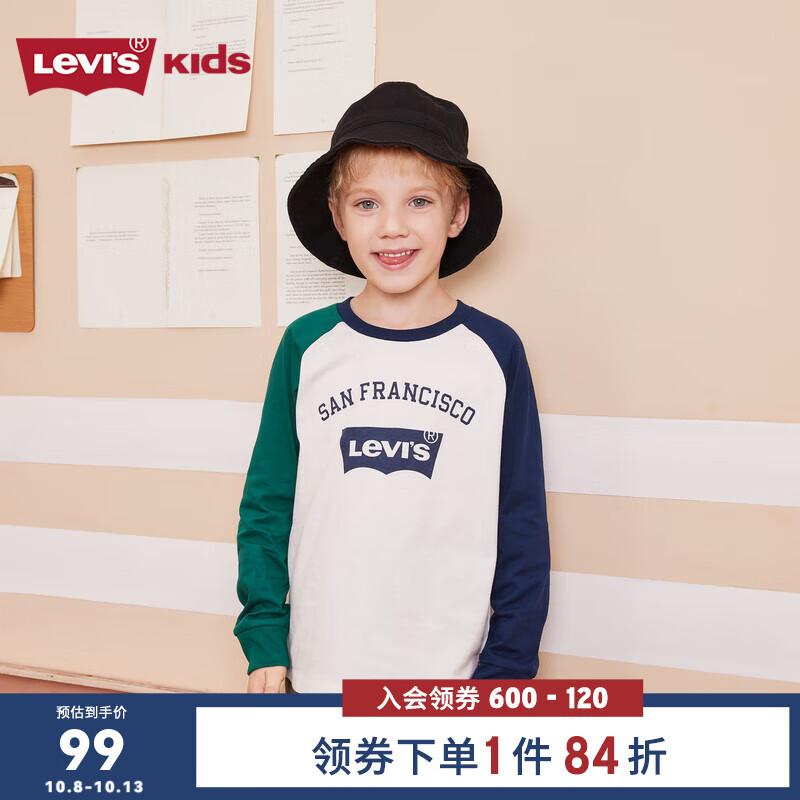 Levi's��ά˹��ͯװ����T���＾�¿���ͯŮͯ���±�������� �ǹ��� 160/80(XL)
