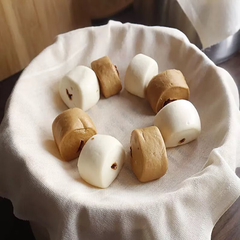 【精选】蒸笼布不粘蒸饭屉布纱布过滤豆腐布包馒头纱布厨房盖布 方形60*60cm 3片装【纱布】