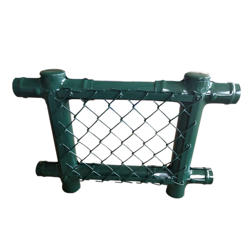金蝎 勾花網(wǎng)學(xué)校球場防護(hù)網(wǎng)體育場圍欄足球場護(hù)欄網(wǎng)籃球場圍網(wǎng)護(hù)欄網(wǎng) 口字型-2米高帶框架及立柱/平米