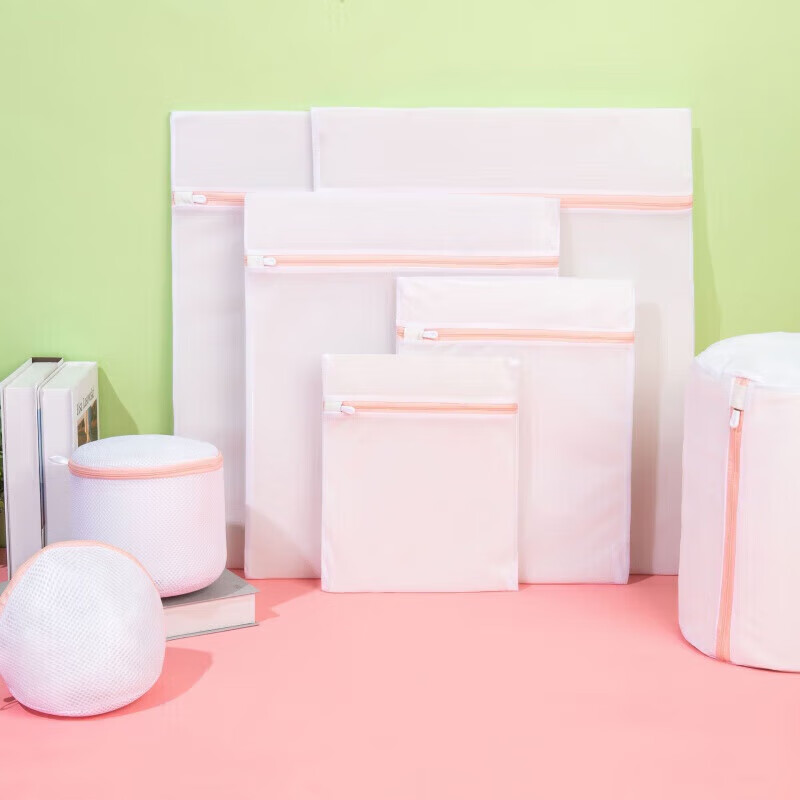 日杂小件家用加厚粗网细网洗衣袋洗衣机专用防变形洗护袋 【大+中+小+文胸袋】洗护袋4件套 1套