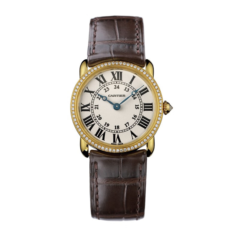 【二手95新】卡地亚 伦敦系列 18k黄金原镶钻29mm石英机芯女士手表 wr