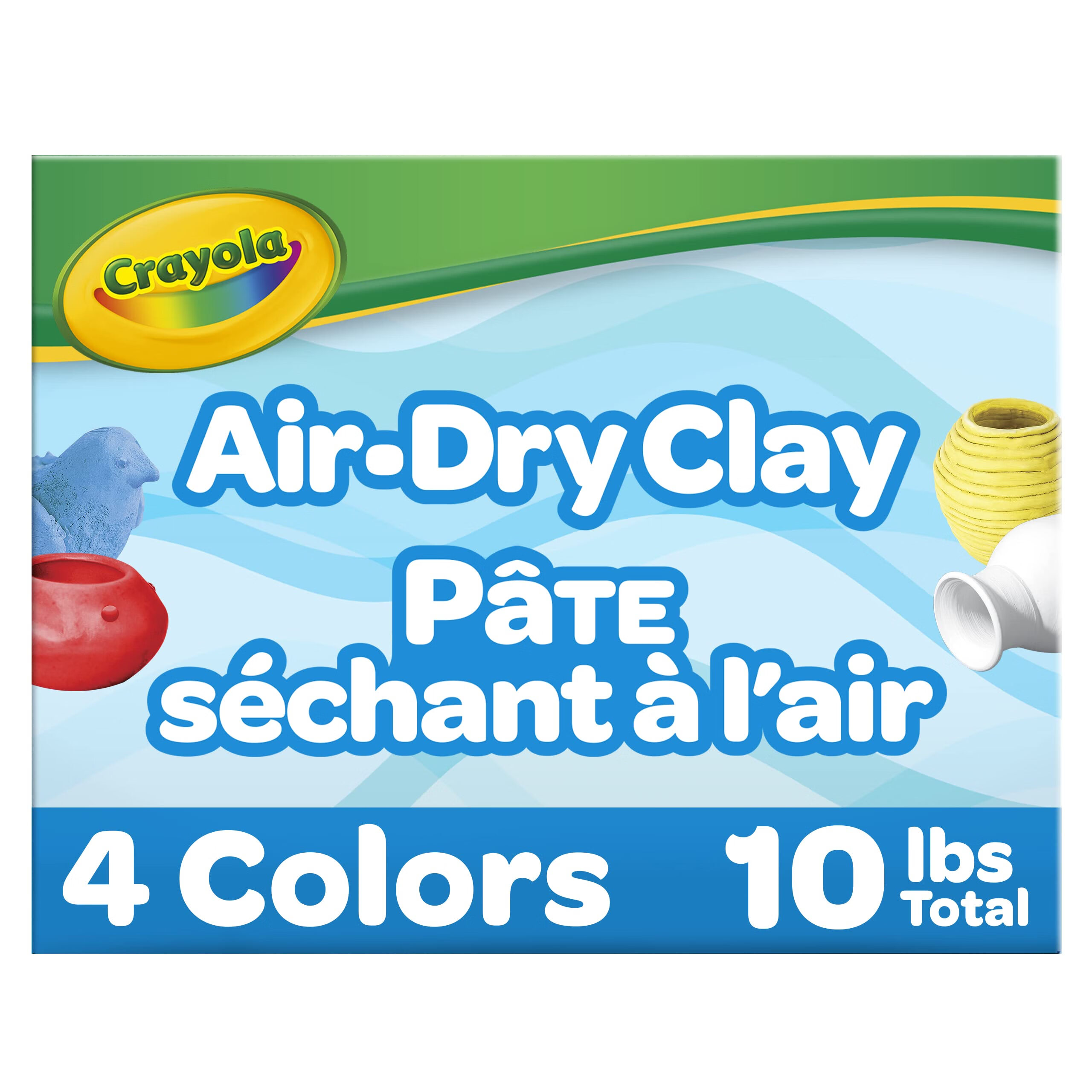 繪兒樂（Crayola） 兒童空氣干燥粘土 4色套裝 1.1kg 手工DIY創(chuàng)意材料