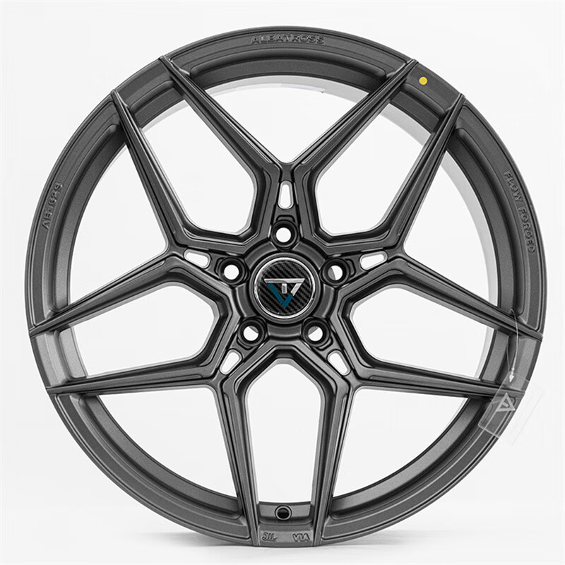 19寸汽车铝合金旋压轻量化改装轮毂日系奥迪宝马奔驰 枪灰色 19x8