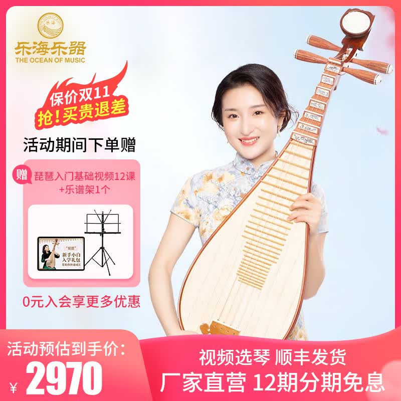 乐海（THE OCEAN OF MUSIC） 琵琶乐器特氏古夷苏原木色弦下有鱼专业考级演奏琵琶 厂家直售 弦下有余DJ13X怎么样,好用不?