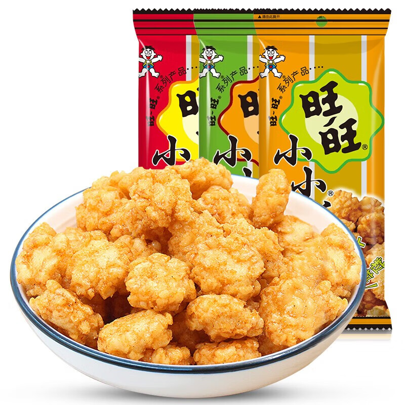 旺旺旺旺小小酥60克原味葱香味黑胡椒味整箱办公室怀旧经典小吃小零食