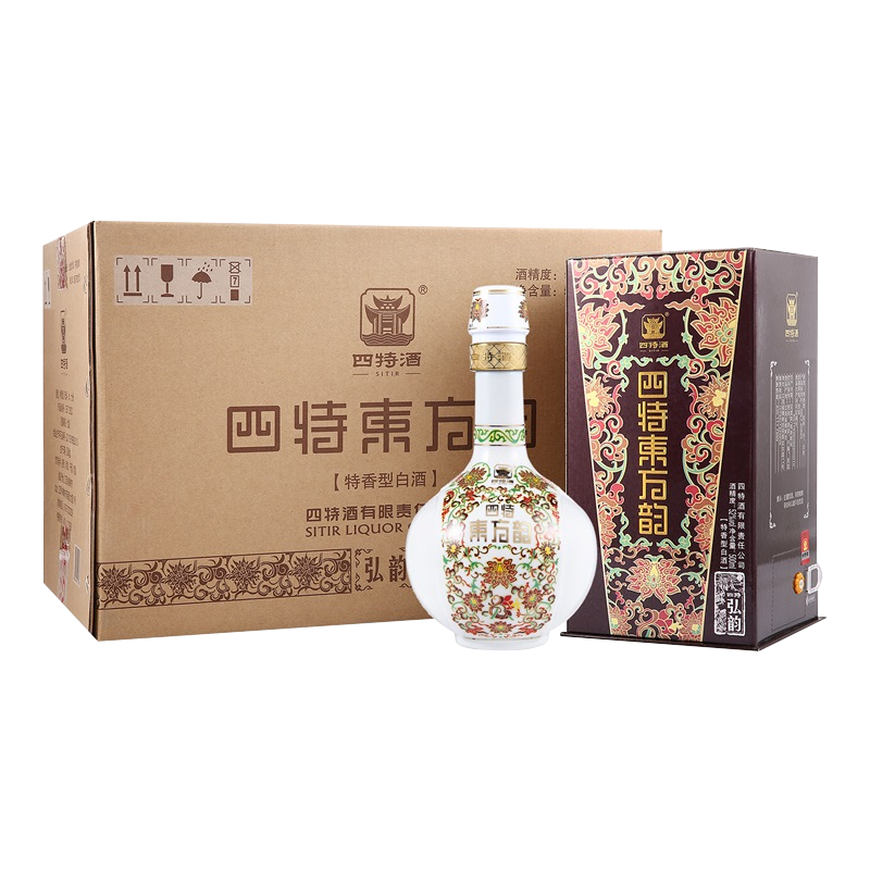 SITIR 四特酒 东方韵 弘韵 52%vol 特香型白酒 500ml*6瓶 整箱装