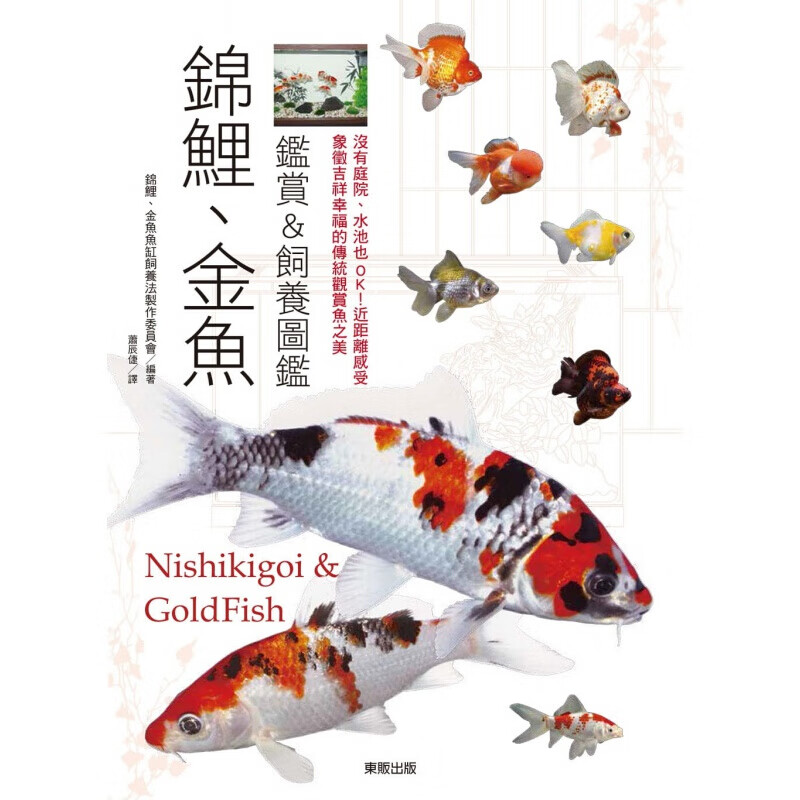 预订台版 锦鲤 金鱼鉴赏饲养图鉴没有庭院水池也ok养鱼技巧科普
