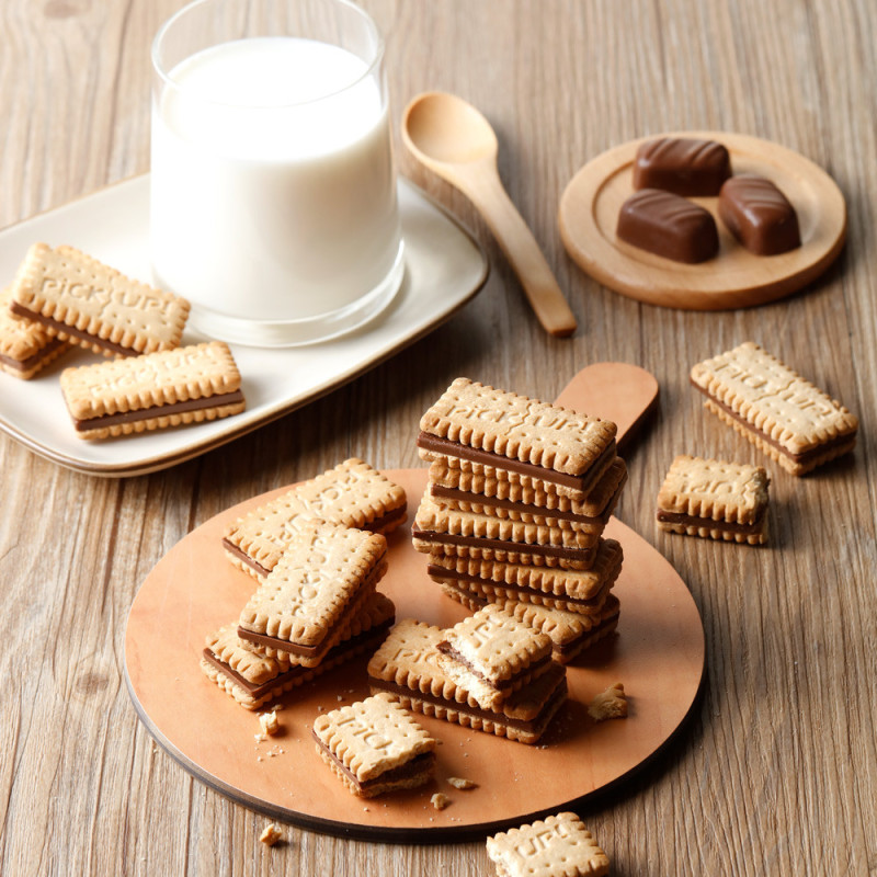 禾澹超市德迷你巧克力夹心饼干零食点心 迷你巧克力夹心饼干普通快递