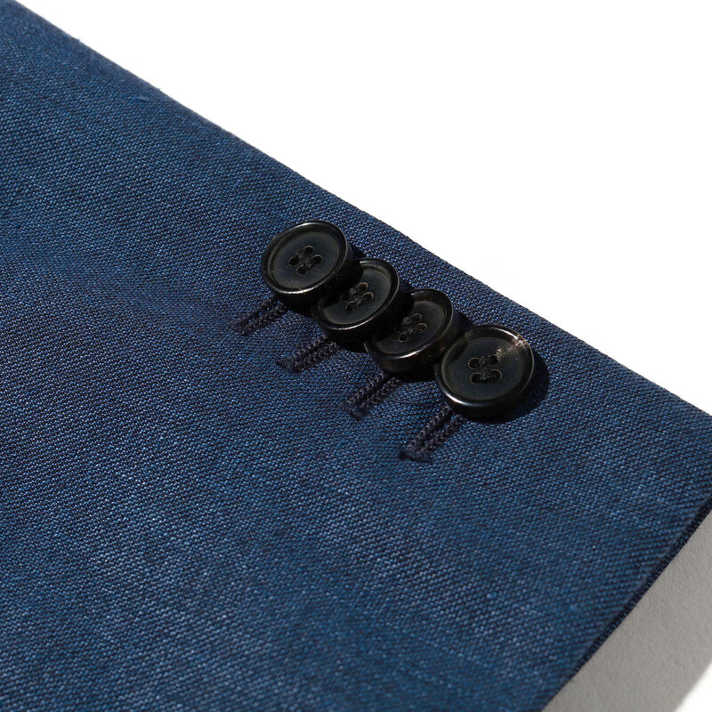 MAYOR男装 秋季Loropiana职业正装单排扣时尚西服上衣 深蓝色 170A （170/92A）