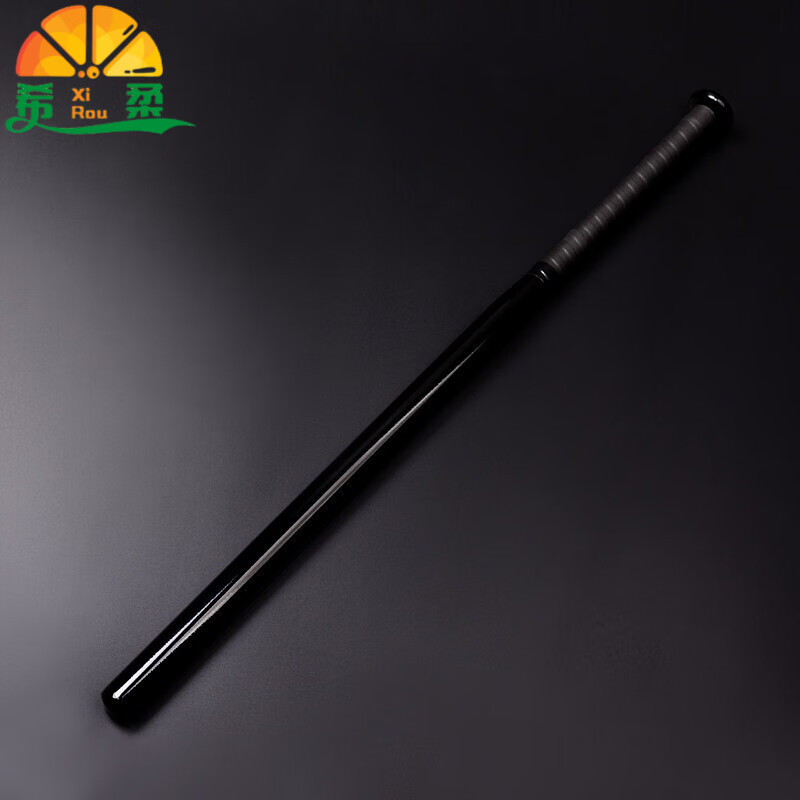 希柔 棒球棍实心加厚加硬合金钢jk棒球杆车载防身拍照棒球棒 黑色加厚细棍+棍包 0.86公斤77厘米