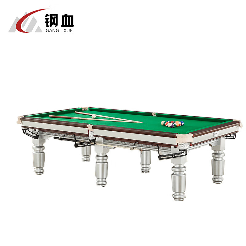 钢血 台球桌标准型 家用大理石美式黑八桌球台乒乓球二合一商用球厅