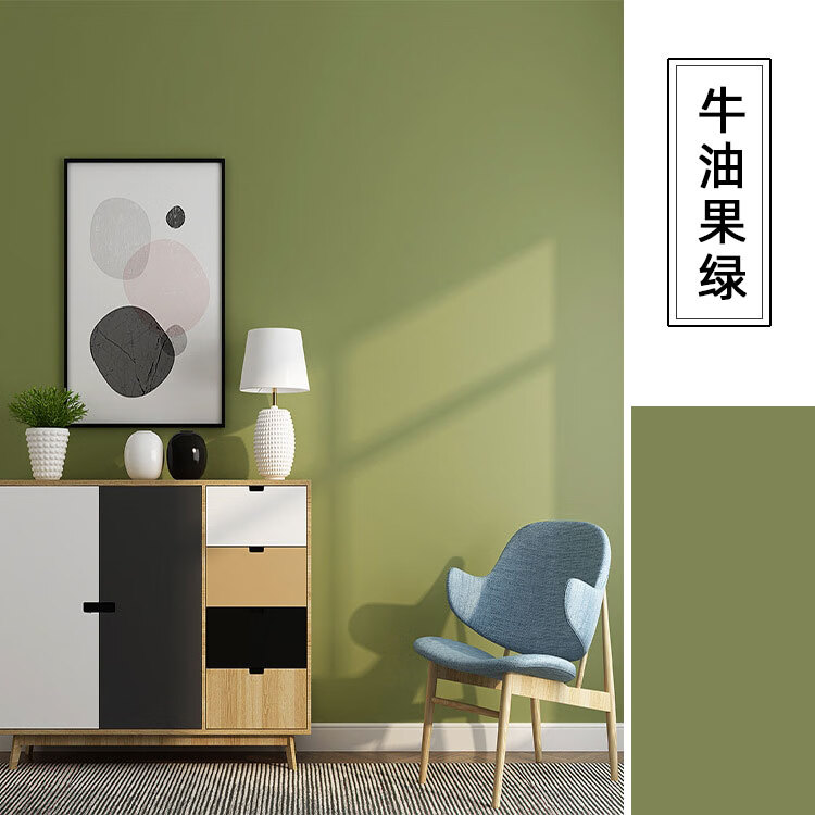乳胶漆伦敦雾奶酪薄荷牛油果绿薄荷绿苹果绿波音飞机室内油漆墙漆