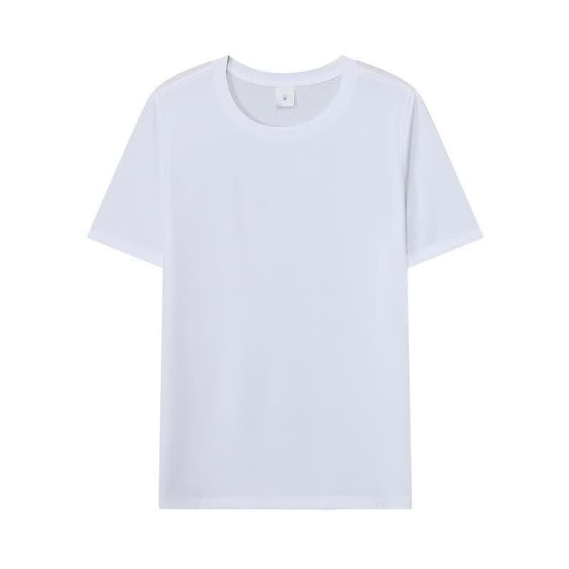 凯逸弗(kainifu)棉盖丝t恤男透气大众短袖体恤夏季空白大码圆领衫