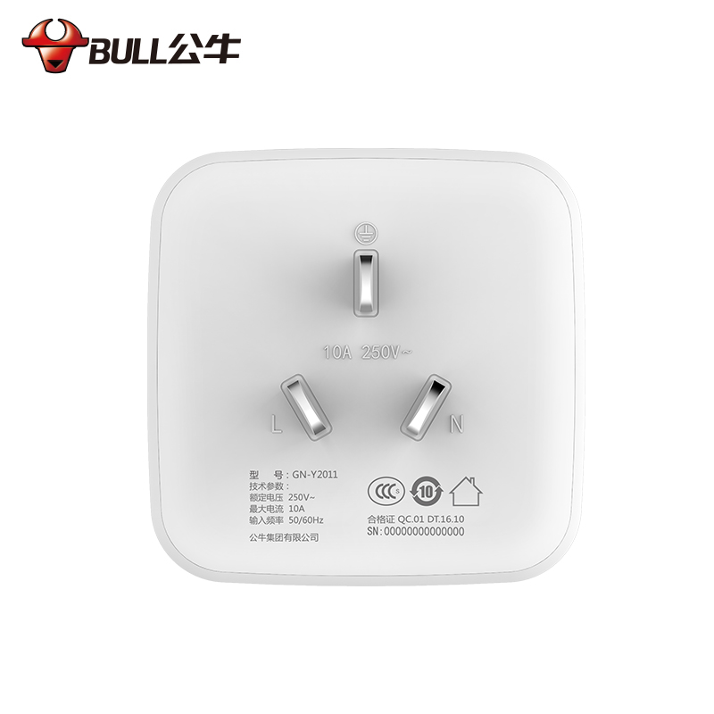 公牛(BULL) WIFI智能插座 京东小家智能生态产品 APP独立控制 带定时功能 GN-Y2011