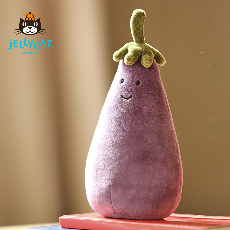 jellycat 活泼茄子可爱公仔毛绒玩具小玩偶生日礼物 活泼茄子 17cm
