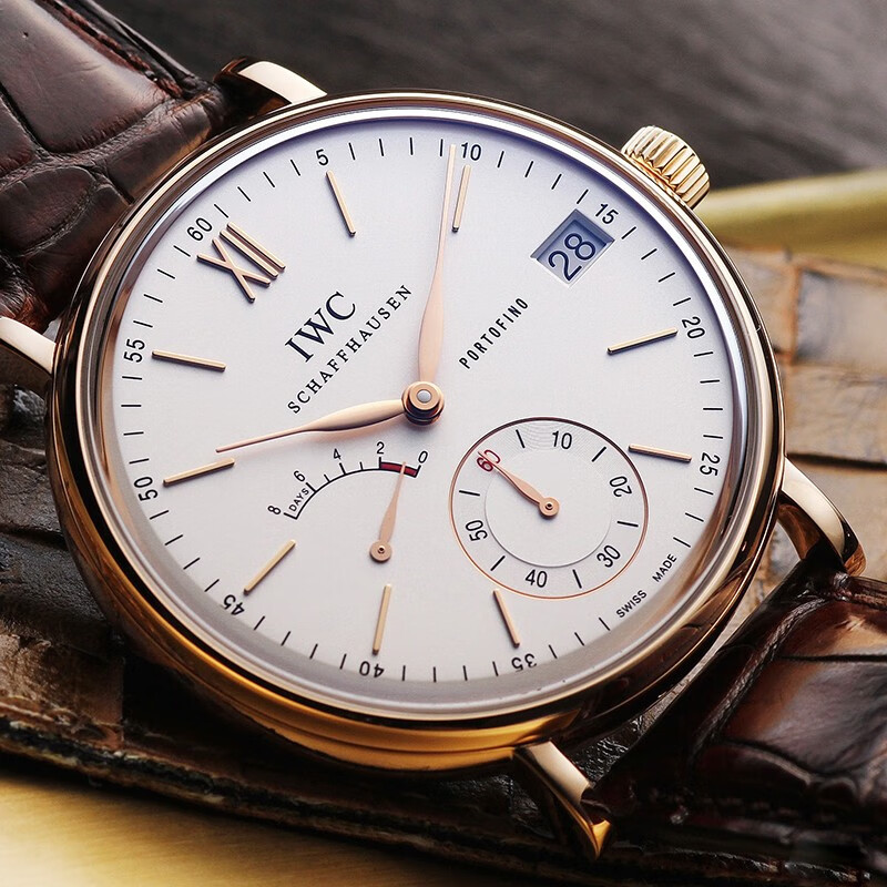 【二手95新】万国柏涛菲诺系列手表18k玫瑰金 手动机械iw510107