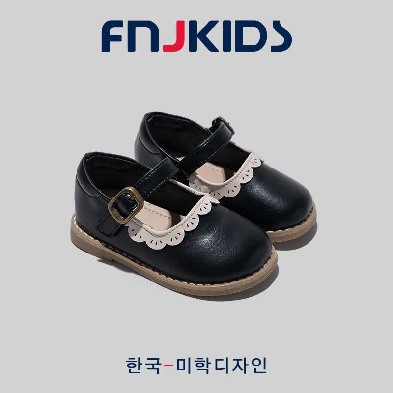 FNJ KIDS女童小皮鞋2023春秋新款女宝宝软底防滑鞋儿童学步公主鞋 英伦学步鞋黑色升级款 25码(内长15.5/建议脚长15.0cm)怎么看?