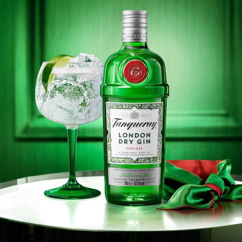 洋酒 杜松子酒 金酒 gin酒 琴酒 调酒基酒 添加利金酒 伦敦干味金酒