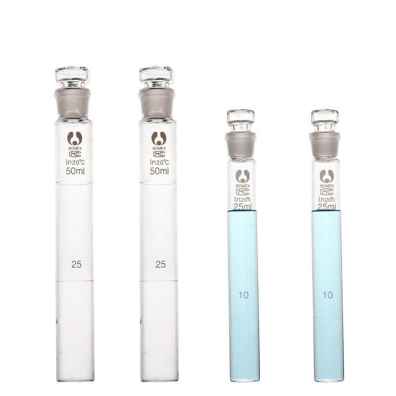 惠利得 实验室玻璃具塞比色管刻度管10ml25ml50ml带塞试管纳氏化学