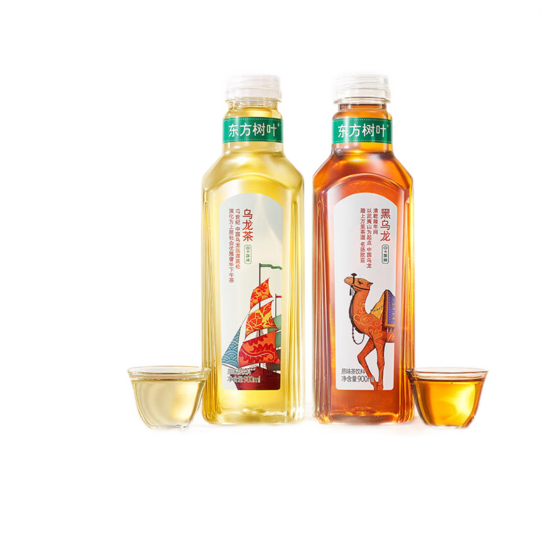 农夫山泉东方树叶乌龙茶900ml*12瓶无糖茶饮料0糖0脂0卡大瓶整箱解渴饮品