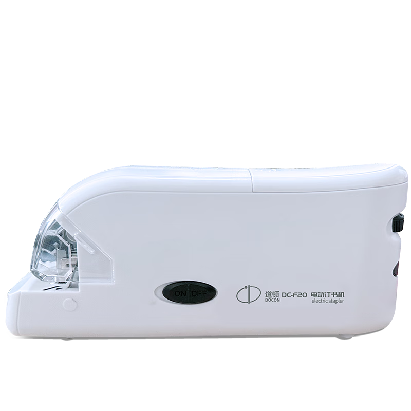 道頓 DC-F20 智能雙電源電動(dòng)訂書(shū)機 電子自動(dòng)裝訂訂書(shū)器 適配10號訂書(shū)釘 便攜式辦公用品白色 DC-F20 智能電動(dòng)訂書(shū)機