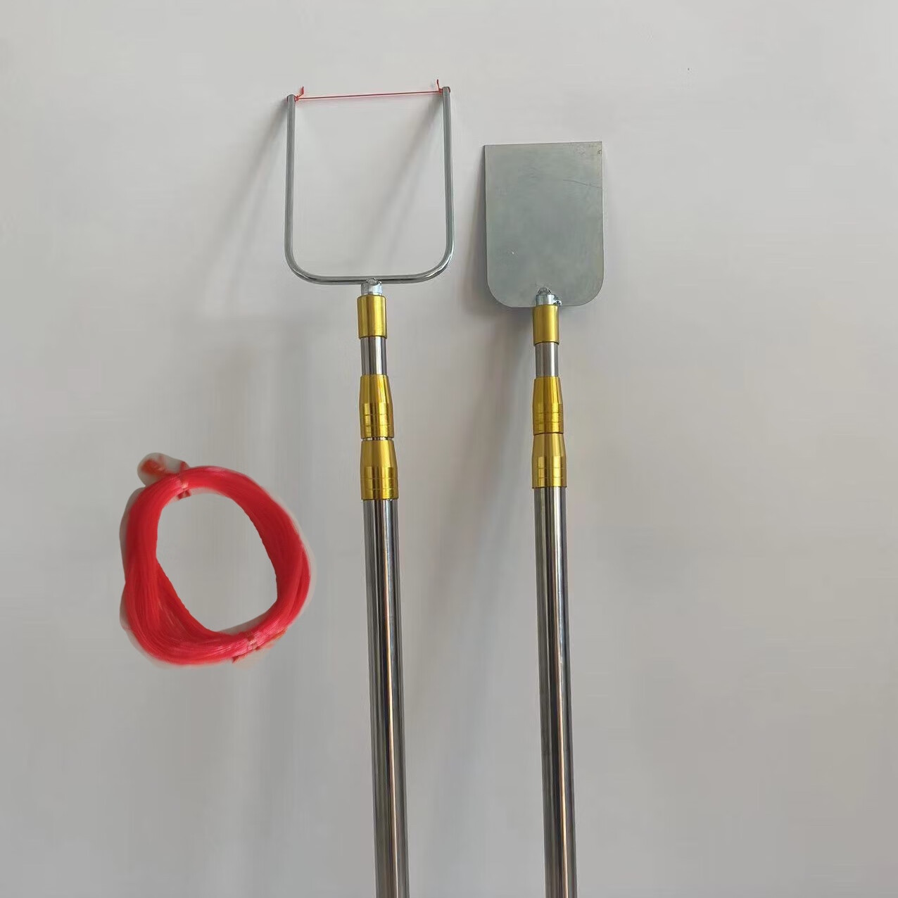 杆不锈钢材质可伸缩可折叠装修充筋取筋打点工具 冲筋工具一套两根1