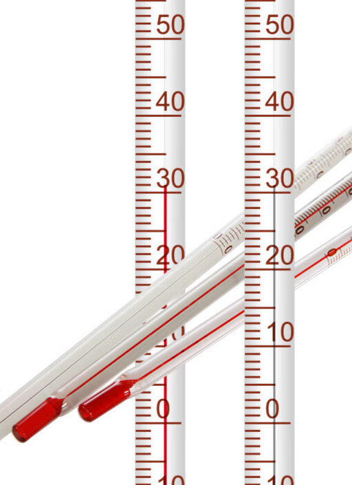 三爱思10根不可测量人体红水温度计酒精玻棒式刻度温表实验室工业用