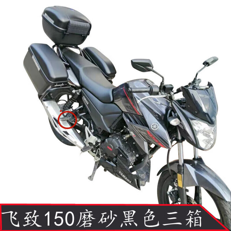 梭图适配新雅马哈飞致150摩托车边箱天隼125侧挂箱  后备工具尾箱改装