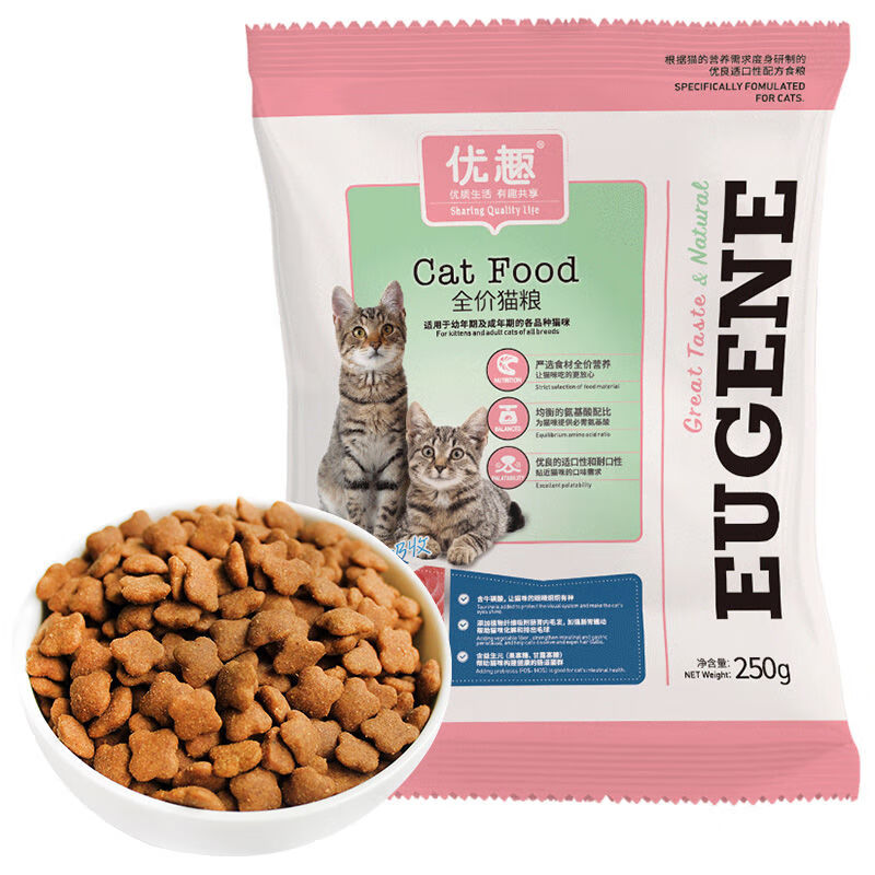 ��Ȥè��ȫ����ͨ�ó�è��è������è���ʸߵ���Ӫ����ȻӢ����è ��Ȥè������װ��250g*1 ����3.86Ԫ