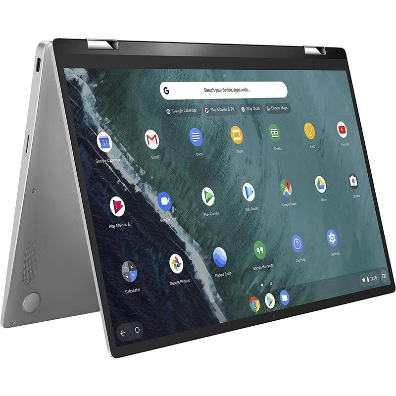华硕(asus)chromebook flip c434 二合一笔记本电脑 m3-8100y 4g 64g
