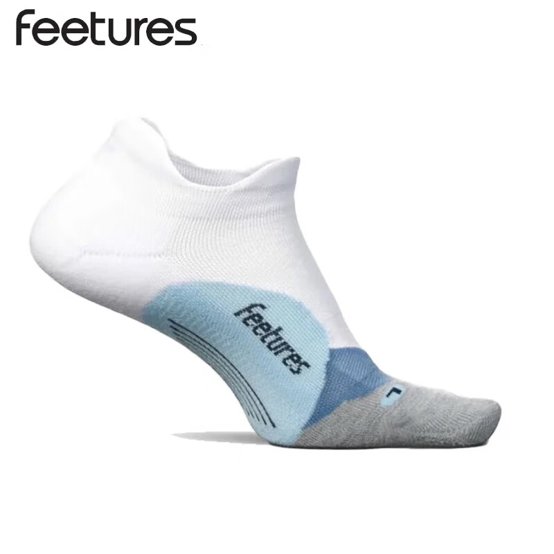 feetures飞鹊美国专业跑步袜马拉松越野运动袜男女短中长筒袜子压缩减震袜 缓冲款-低帮FSEC5023681 一双 L(42-46)