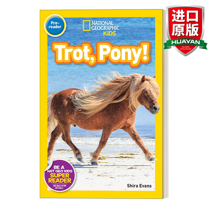 national geographic kids readers pre-reader trot pony 英文原版