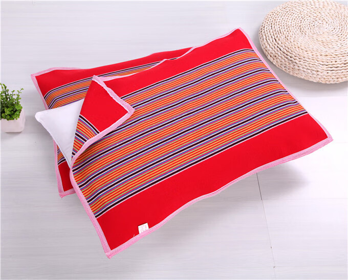 怡诺芊锦 帎巾加厚老粗布枕巾单人透气加厚加密四季棉布枕巾 枕巾一对