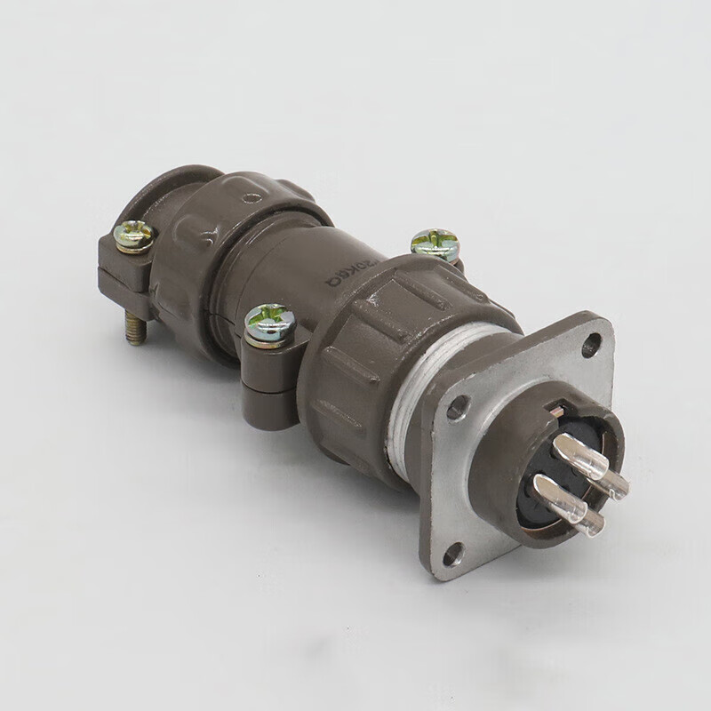 航空插头插座 p20k6q/p20j6a 7q 7a -4芯 直式电缆线连接器