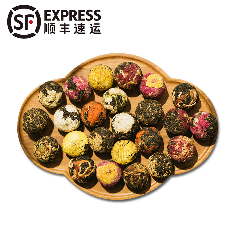 云南滇红茶龙珠桂花茉莉玫瑰蜜香红绣球11种口味混装250g