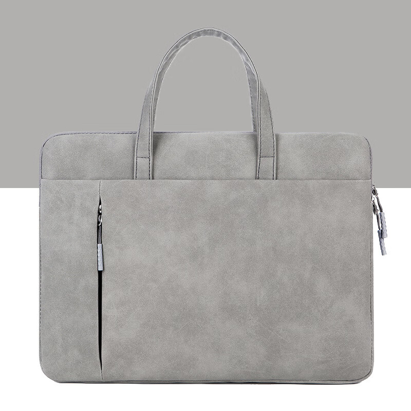 电脑包air13苹果华为matebook14英寸笔记本戴尔华硕 简约款·浅灰色