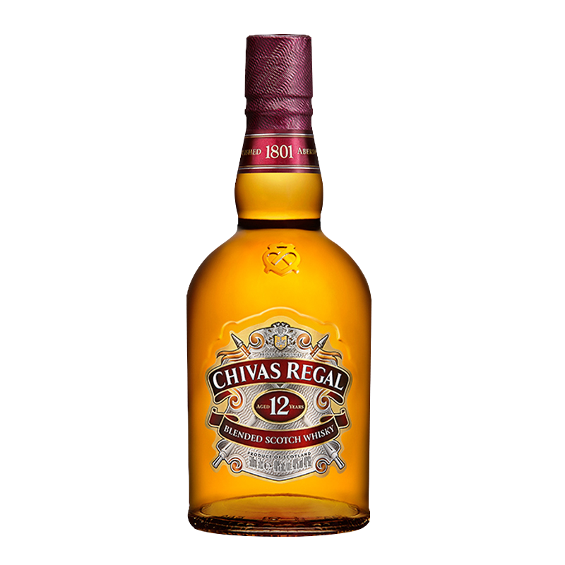 芝华士(chivas regal)12年 苏格兰调和型威士忌洋酒 英国进口原瓶 500