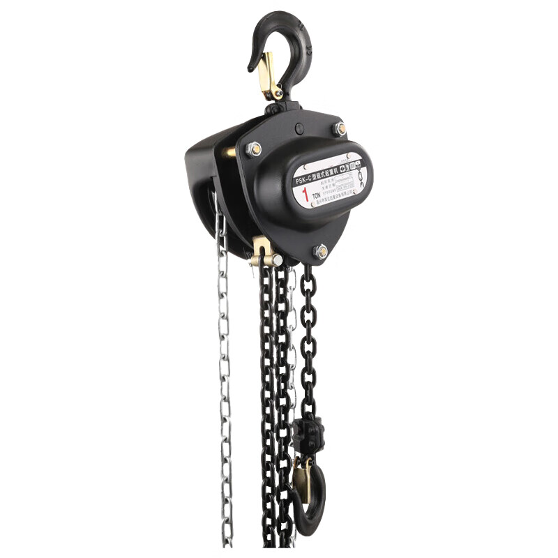 欧路德手拉葫芦倒链小型三角铁葫芦结实耐用吊机手动起重吊葫芦1吨3米