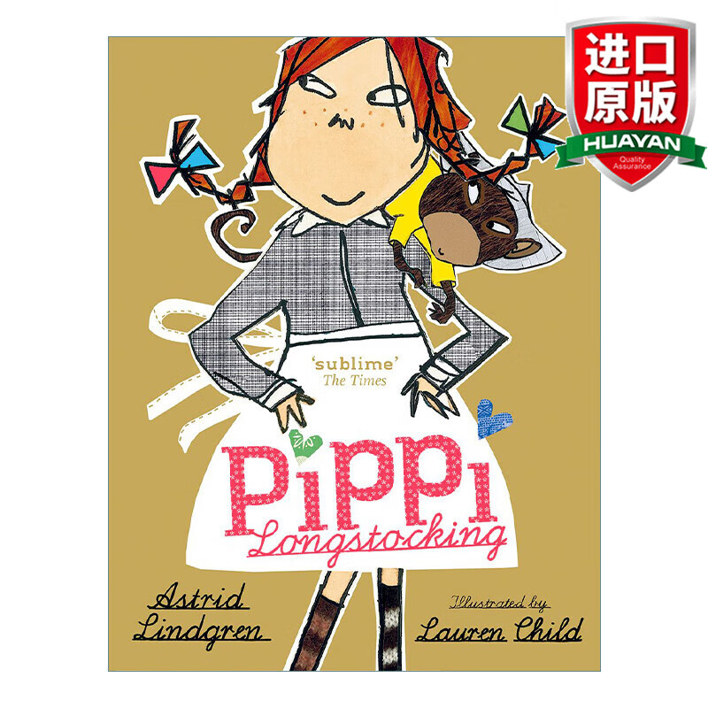 pippi longstocking 英文原版 长袜子皮皮故事集 精装 英文版 进口