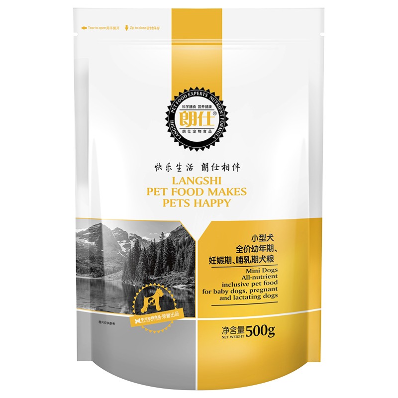 朗仕狗粮 泰迪比熊博美吉娃娃雪纳瑞小型犬狗粮500g 幼犬粮