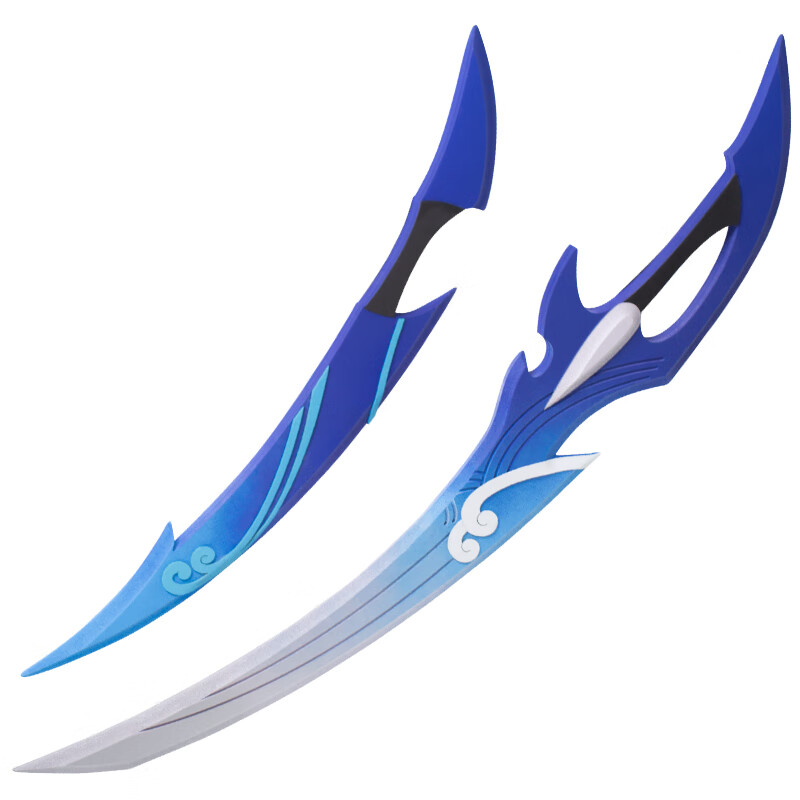 久耀【米粒】王者荣耀澜cos双刀双刃道具服武器假发现货 澜双刀武器