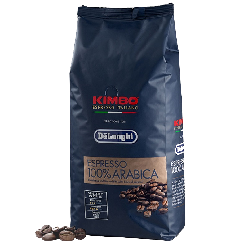 KIMBO德龙金堡意大利原包进口咖啡豆100%阿拉比卡浓缩咖啡豆250G装-德龙除垢剂/软水滤芯套装 250G咖啡豆一包
