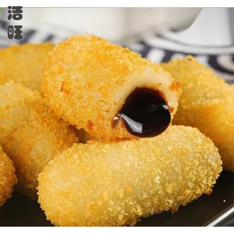 巢浩爆浆红糖糍粑商用火锅店专用油炸小吃流心红糖浆糯米糍 1包