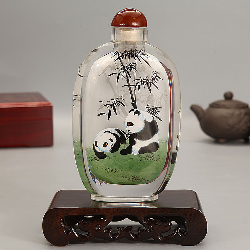 鼻煙壺「貓」中国傳統手繪工藝品高級禮品收藏精品世界一-