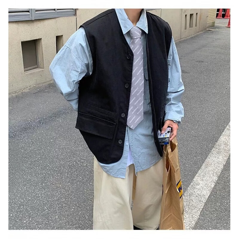 米翡莱男士夏天穿的马甲夏款马夹300斤大码无袖运动男夏季新款式复古