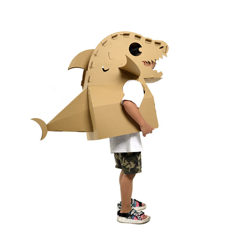 儿童纸房子手工 儿童可穿戴纸壳大飞机纸板坦克模型自制铠甲玩具 大